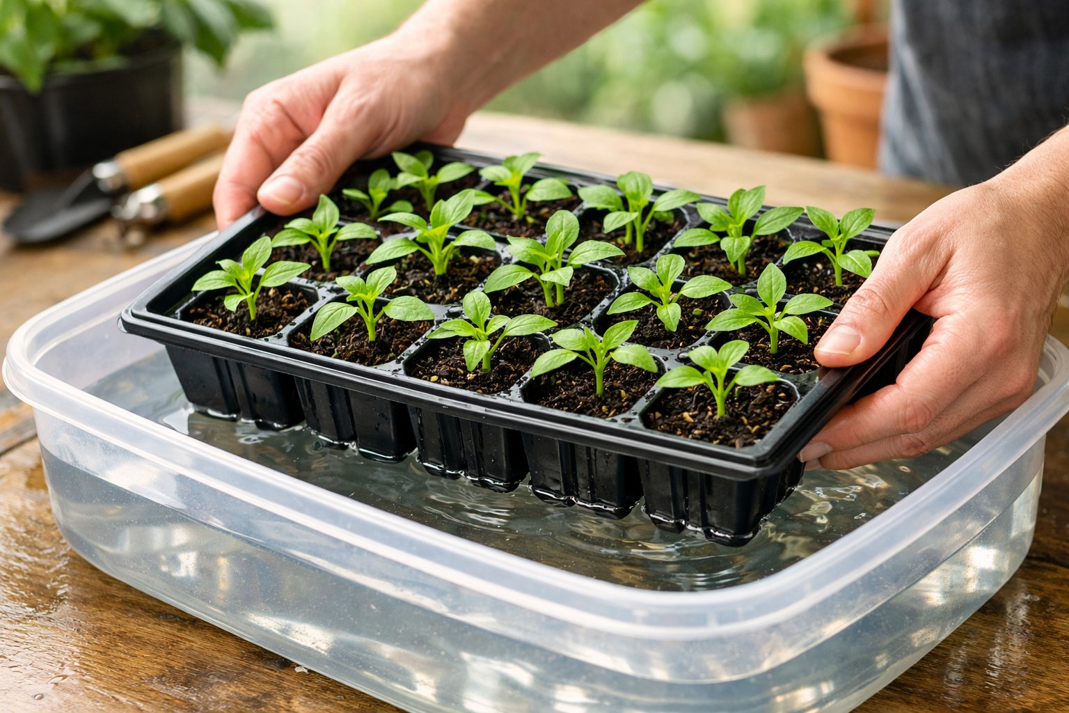 How to Bottom Water Seedlings: Step-by-Step Guide for Healthy Starts