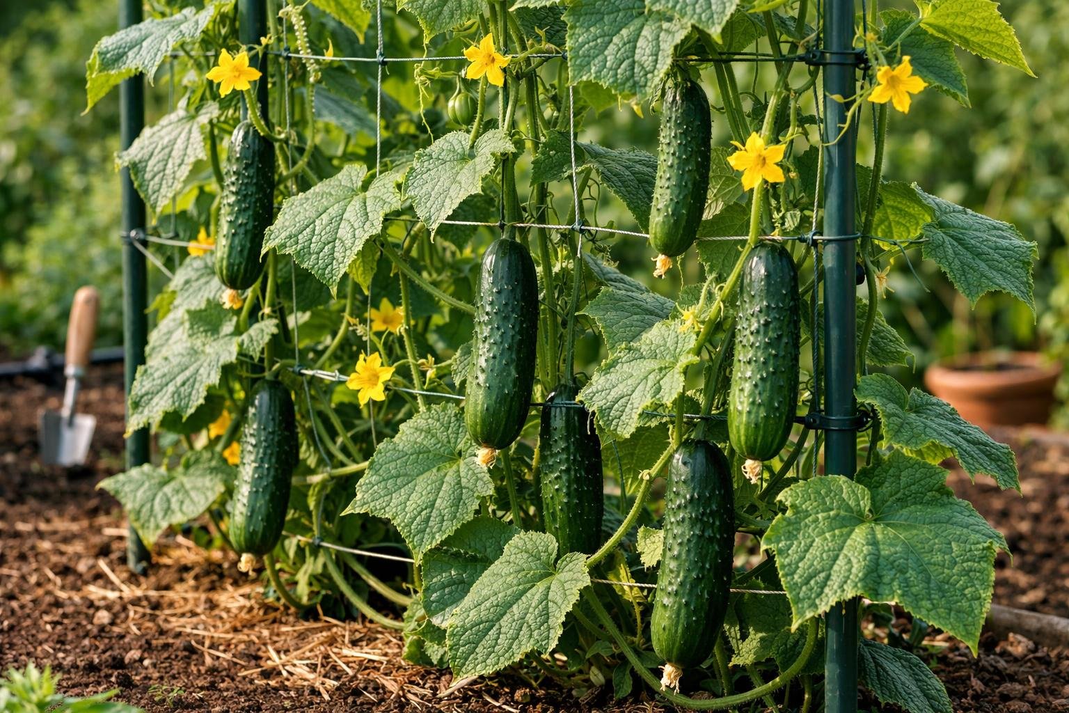How to Grow Cucumbers Vertically: The Complete Practical Guide