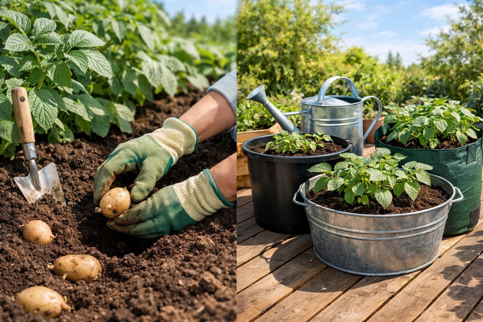 How to Grow Potatoes in the Ground or Containers: A Complete Guide